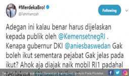 Anies Dilarang Ikut Jokowi ke Podium, Fahri: Ngawur Kalian!! - JPNN.com