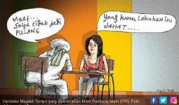Karikatur Pria Beserban Batal Pulang Murni Hasil Jurnalistik - JPNN.com