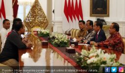 Pengemudi Ojek Online Sampaikan 3 Keluhan ke Presiden Jokowi - JPNN.com