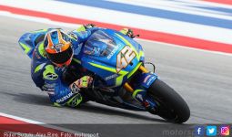 Hasil MotoGP Aragon: Alex Rins Rebut Kemenangan, Vinales Gigit Jari - JPNN.com