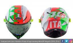 Helm Baru Valentino Rossi Spesial di Laga Kandang - JPNN.com
