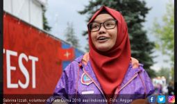 Sabrina, Wanita Berjilbab Asal Indonesia di Piala Dunia 2018 - JPNN.com