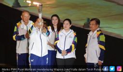 Menko Puan Dampingi Wapres Saksikan Dimulainya Torch Relay - JPNN.com