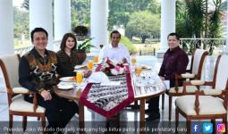 Jokowi, HT, Grace dan Diaz Tersenyum di Meja Makan Istana - JPNN.com
