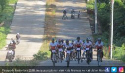 Rombongan Pegowes Sepeda Nusantara Menuju Mamuju Tengah - JPNN.com