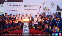 PT PP Turut Sukseskan Torch Relay Asian Games 2018 di Sumsel - JPNN.com