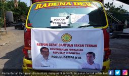Kementan Serahkan Pakan Ternak untuk Korban Gempa Lombok - JPNN.com