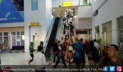 Lombok Gempa Lagi, Turis Menangis Berlarian Keluar Bandara - JPNN.com