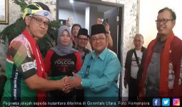 Isnanta Lepas Tim Jelajah Sepeda Nusantara di Gorut - JPNN.com