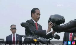 Harga Helm Jokowi Saat Geber Moge Yamaha Segini - JPNN.com