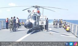 Helikopter TNI Onboard KRI Usman Harun di Laut Mediterania - JPNN.com