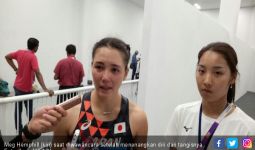Heboh Atlet Cantik Jepang Menangis di Mixed Zone - JPNN.com