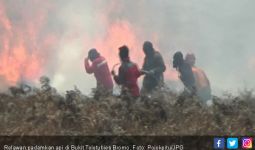 Relawan Turun Tangan Padamkan Api di Bukit Teletubies - JPNN.com