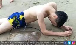 Auuwww Sakitnya, Anu Pria Ini Tersengat Ikan Pari - JPNN.com