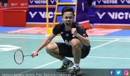 Jatuh Bangun Kalahkan Petahana, Ginting Tembus Final Singapore Open 2019 - JPNN.com