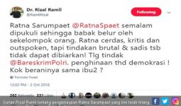 Ratna Sarumpaet Bohong, Rizal Ramli Hapus Cuitan di Twitter? - JPNN.com