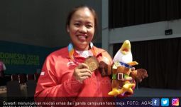 Hamil 4,5 Bulan, Suwarti Rebut Emas Asian Para Games 2018 - JPNN.com