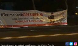 Jaringan Matahari Bentangkan Spanduk Jokowi Sejauh 40 KM - JPNN.com