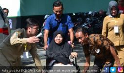 Aulia Masih Pucat Usai Melahirkan, Semangat Ikut SKB CPNS - JPNN.com