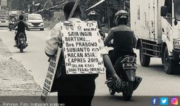 Jalan Kaki dari Tegal ke Jakarta, Rahman Dukung Prabowo - JPNN.com