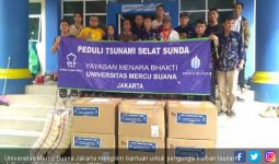 UMB Jakarta Kirim Bantuan untuk Pengungsi Korban Tsunami - JPNN.com