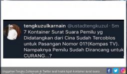 Joman Polisikan Tengku Zulkarnain soal Hoaks Surat Suara - JPNN.com
