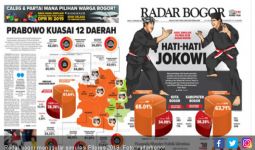 Simulasi Pilpres 2019 di 12 Daerah: Jokowi 38,36 Persen, Prabowo 61,64 - JPNN.com