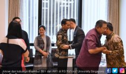 Jokowi dan Keluarga Jenguk Bu Ani di Singapura - JPNN.com