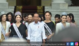 Putri Indonesia 2019 Happy Bertemu Jokowi - JPNN.com