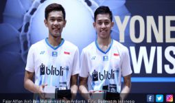 Senyum Fajar / Rian Setelah Juara di Swiss Open 2019 - JPNN.com