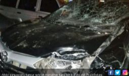 Mobil Pembobol ATM di Kampus Mercu Buana Tabrak Tiang Listrik - JPNN.com