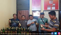 Operasi Cipkon Jelang Ramadan, Polres Ciamis Sita 46 Botol Miras - JPNN.com