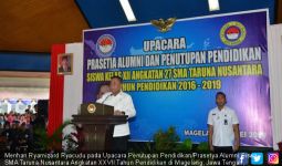 Menhan Sebut Alumni SMA TN Harus Melaksanakan Nilai-Nilai Pancasila - JPNN.com