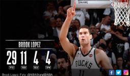 Tampil Garang, Brook Lopez Bawa Bucks Kalahkan Raptors di Game 1 Final Wilayah Timur NBA - JPNN.com