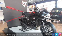 Suzuki Katana, Motor Perang Jepang Mendarat di Jakarta Saat Demo 22 Mei - JPNN.com