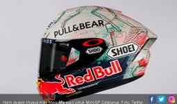 MotoGP Catalunya: Marc Marquez Pamer Helm Khusus Seri Kandang - JPNN.com