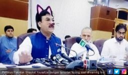 Bikin Ngakak, Menteri Pakistan Live di Facebook Pakai Filter Kucing - JPNN.com