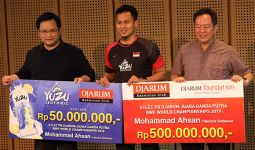 Mohammad Ahsan Diguyur Bonus, Rp 500 Juta dari Djarum, 50 Juta dari Yuzu - JPNN.com