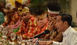 Presiden Jokowi Terima Tokoh Papua, Pak BG Pakai Topi Adat - JPNN.com