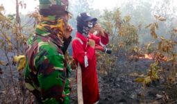 Komandan Kodim Terjun ke Lapangan Padamkan Api Karhutla - JPNN.com