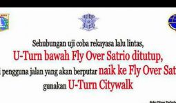 Mulai Hari Ini, Dishub DKI Jakarta Tutup Putaran Kolong Fly Over Satrio - JPNN.com