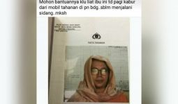 Perempuan Berstatus Terdakwa Ini Kabur saat Akan Disidang - JPNN.com