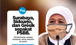 Khofifah Beri Satu Tugas untuk Bu Risma Sebelum PSBB Surabaya 28 April - JPNN.com