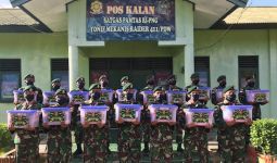 Segenap Prajurit Satgas Yonif 411 Kostrad Sangat Bergembira Atas Perhatian Panglima TNI - JPNN.com