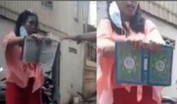 Wanita Lempar dan Ancam Sobek Quran, Ini Kata Kapolres - JPNN.com