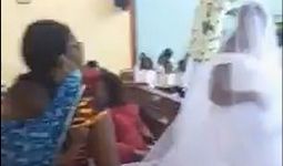 Sambil Gendong Anak, Istri Labrak Suami di Acara Pernikahan, Suasana Sontak Hening - JPNN.com