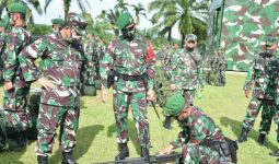 Pasukan TNI dari Yonif Tombak Sakti Siap Bergerak, Semoga Sukses - JPNN.com