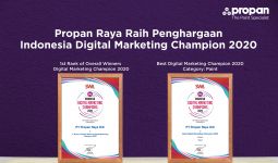 Propan Raya Jadi yang Terbaik di Ajang Indonesia Digital Marketing Champions 2020 - JPNN.com
