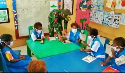Satgas Yonif 413 Ajari Anak PAUD Papua untuk Cegah Virus Corona - JPNN.com