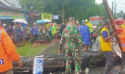 Tulungagung Diterjang Angin Kencang, Papan Reklame dan Belasan Pohon Roboh - JPNN.com